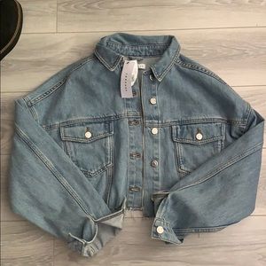 Topshop - hacked off denim jacket
